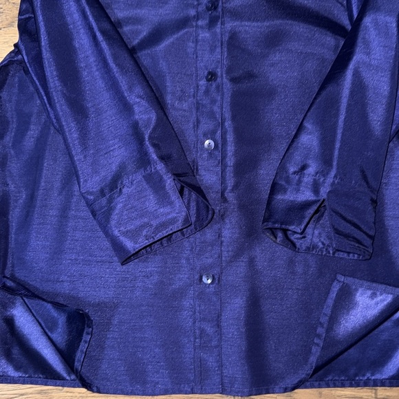 DRAPERS&DAMONS Navy Blue Button-Up Shirt - Picture 7 of 7